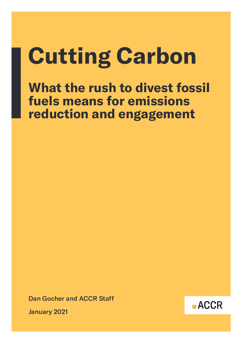 Cover page of the 3. Why climate matters to investors publication.