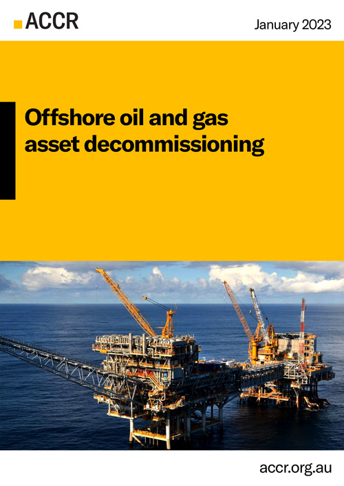 Cover page of the Offshore oil and gas asset decommissioning publication.