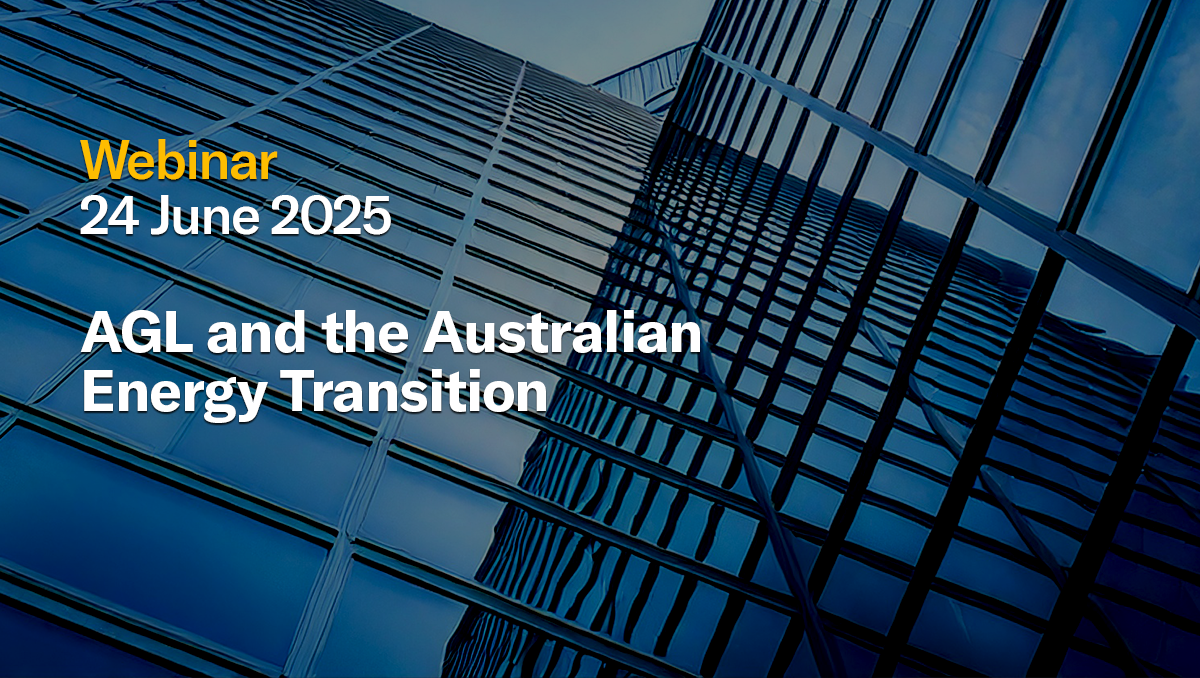 Cover page of the ACCR Presentation on AGL and the Australian Energy Transition publication.