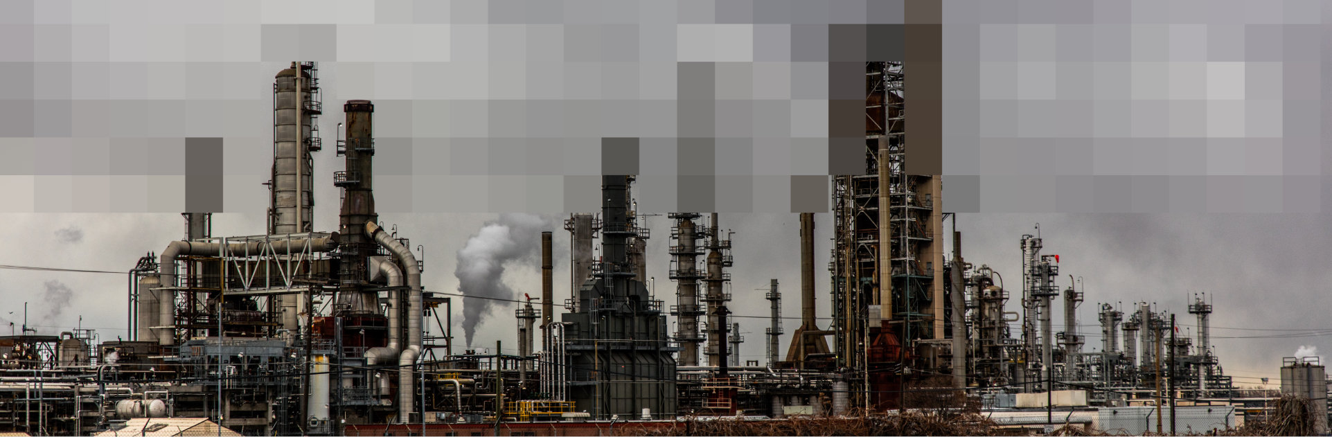 Hydrocarbon pollution from industrial plant