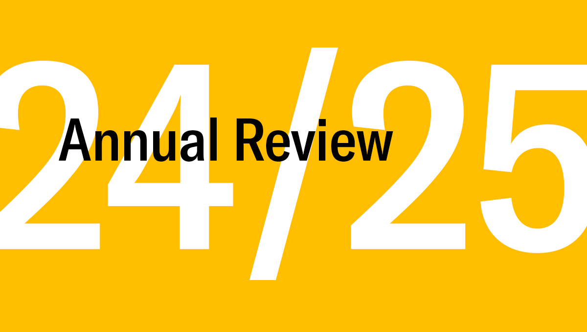 Cover page of the ACCR Annual Review FY24/25 publication.
