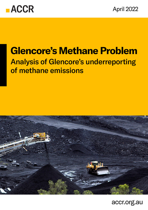 Cover page of the Glencore’s Methane Problem publication.