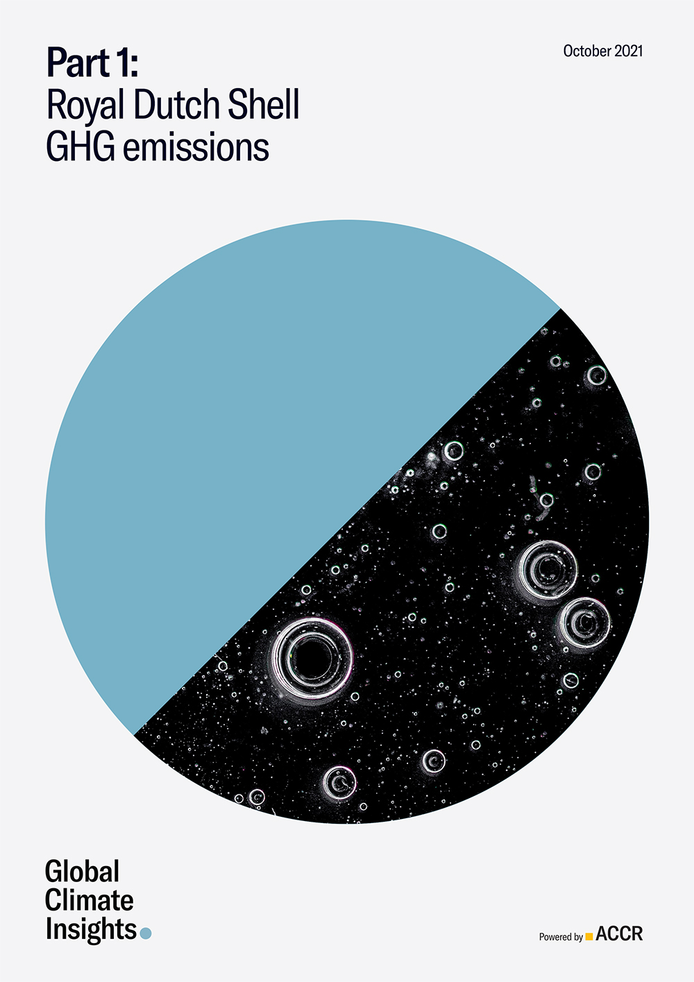 Cover page of the Part 1: Royal Dutch Shell GHG emissions publication.