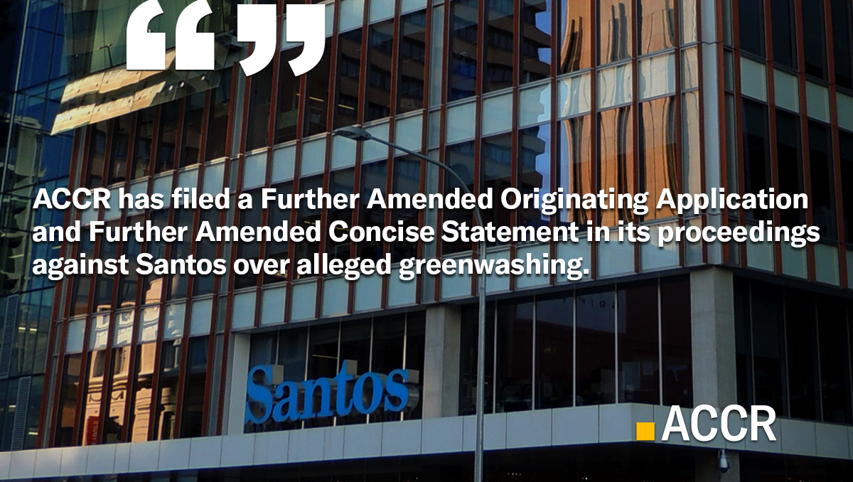 Australasian Centre for Corporate Responsibility updates case against