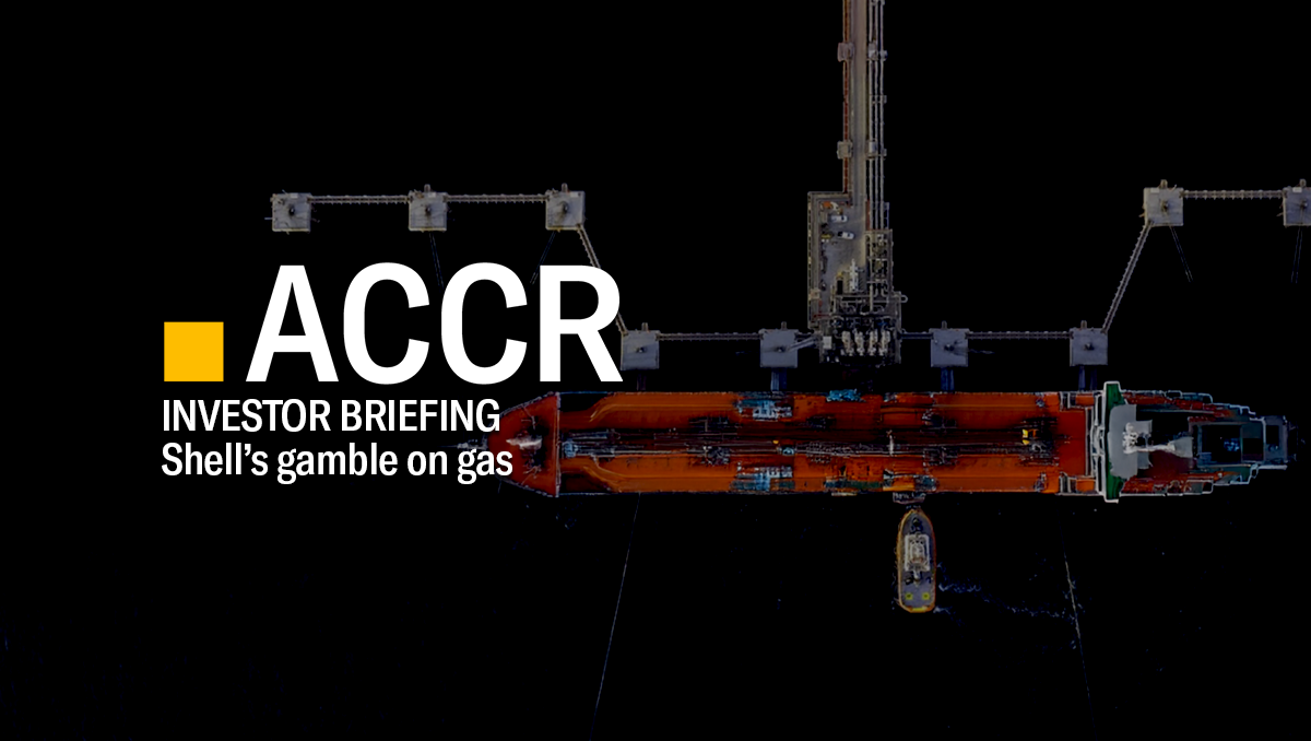 Cover page of the Investor Briefing: Shell’s gamble on gas  publication.