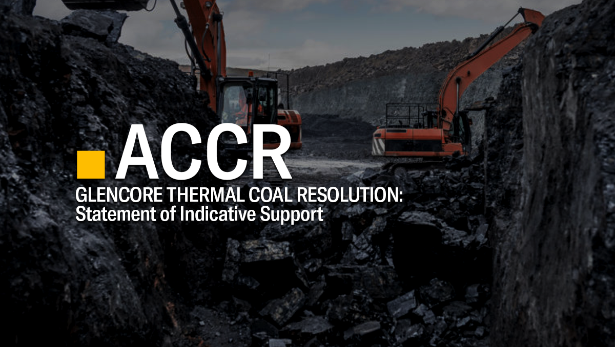The Statement of Indicative Support for the Glencore Thermal Coal